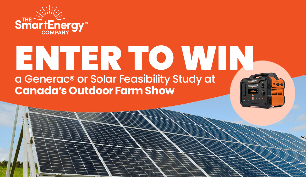 The NOREASTER micro solar farm at Discovery Farm Woodstock, home to Canada’s Outdoor Farm Show.