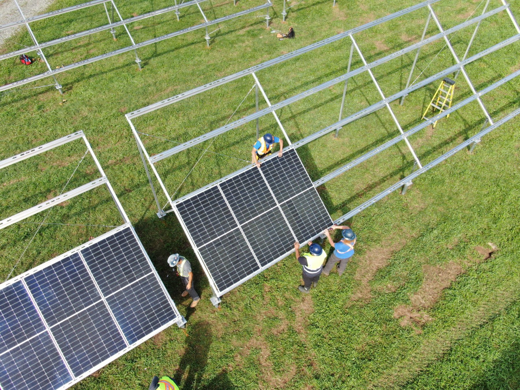 A NOREASTER solar system is installed on a farm